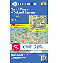 Tabacco Karte N.06 Val di Fassa e Dolomiti Fassane - 1:25.000, Blue