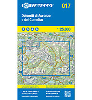 Tabacco Karte N.017 Dolomiti di Auronzo e del Comelico - 1:25.000, 1:25.000