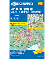 Tabacco Karte N.075 Venediger Gruppe Matrei -Virgental - Tauerntal - 1:25.000, 1:25.000