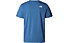 The North Face M S/S Easy - T-shirt- uomo, Light Blue/White