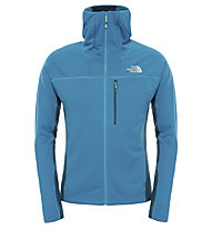 The North Face Super Flux Hoodie giacca in pile, Enamel Blue/Depth Green