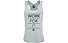 The North Face W Graphic Play Hard Tank Top fitness Donna, Light Grey/Black