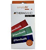 Thera Band Lops set - elastici fitness, Red/Green/Blue