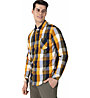 Timezone Effect Weave Check M - camicia maniche lunghe - uomo, Yellow/Blue