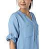 Timezone Henley - Langarmshirt - Damen, Light Blue 