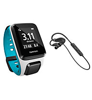 TOM TOM Set: Runner 2 Cardio+Music - GPS Uhr + Sports Bluetooth Kopfhöhrer
