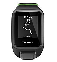 TOM TOM Runner 3 Cardio + Music GPS-Uhr mit Herzfrequenzmesser und Musik, Black/Green