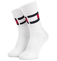 Tommy Hilfiger TH Flag 1P - lange Socken - Herren , White