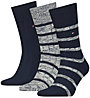 Tommy Hilfiger TH Giftbox 3P - Lange Socken - Herren, Dark Blue/Grey