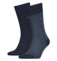 Tommy Hilfiger Th Men Sock 2P Breton Stripe - calzini lunghi - uomo, Blue