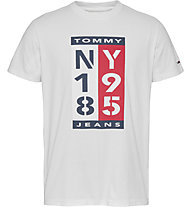Tommy Jeans 1985 Vertical Logo - T-shirt - uomo, White