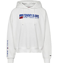 Tommy Jeans Athletic - felpa con cappuccio - donna, White