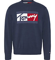 Tommy Jeans Branded - maglione - uomo, Blue/Red/White