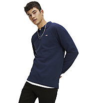 Tommy Jeans Classic LS - polo a maniche lunghe - uomo, Blue