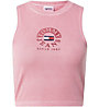 Tommy Jeans Crop Timeless Circle - Top - Damen, Pink