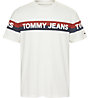 Tommy Jeans Double Stripe - T-shirt - uomo, White