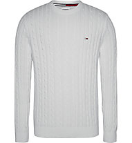 Tommy Jeans Essential Cable - Pullover - Herren, White
