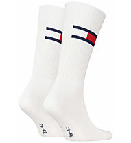 Tommy Jeans Flag - lange Socken, White