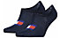 Tommy Jeans Footie Flag - kurze Socken, Blue