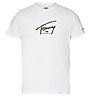 Tommy Jeans Hand Written Linear Logo - T-shirt - uomo, White