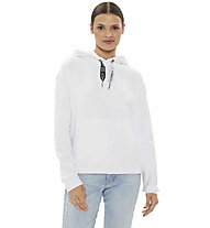 Tommy Jeans Logo Drawcord W - felpa con cappuccio - donna, White