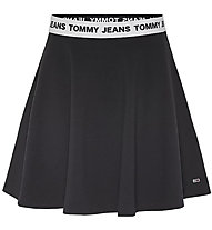 Tommy Jeans Logo Wb Mini Circle - Röcke und Kleider -Damen, Black