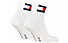 Tommy Jeans Quarter Flag - kurze Socken, White