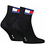 Tommy Jeans Quarter Flag - kurze Socken, Black