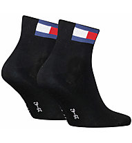 Tommy Jeans Quarter Flag - kurze Socken, Black