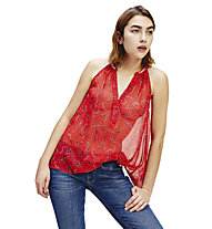 Tommy Jeans Racer Neck - top - donna, Red