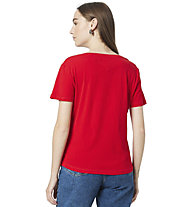 Tommy Jeans Slim Soft V Neck - T-shirt - donna, Red