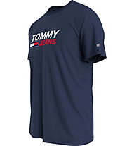 Tommy Jeans Tjm Corp Logo Tee - T-Shirt - uomo, Dark Blue