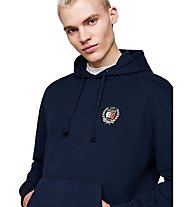 Tommy Jeans Tjm Flag Hoodie - felpa con cappuccio - uomo, Dark Blue