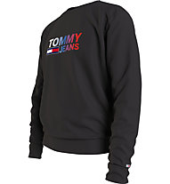 Tommy Jeans Tjm Ombre Corp Logo Crew - felpa - uomo, Black