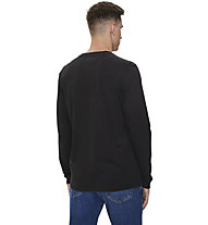 Tommy Jeans Tjm Slim Linear CHST L/S TEE EXT - Langarmshirt - Herren, Black