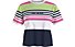 Tommy Jeans Tjw Bxy Crop Linear Logo Strip - T-Shirt - Damen, Blue/Pink/Green