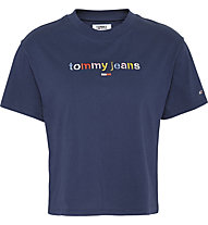 Tommy Jeans Multicolor Logo - T-shirt - donna, Blue