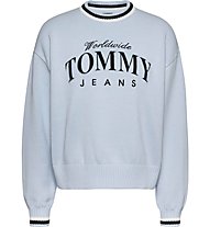 Tommy Jeans Tjw Varsity - maglione - donna, Light Blue