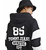 Tommy Jeans W Oversize Collegiate 85 - felpa con cappuccio - donna, Black