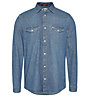 Tommy Jeans Western Denim - camicia a maniche lunghe - uomo, Light Blue
