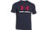 Under Armour CC Sportstyle Logo - t-shirt fitness - uomo, Dark Blue/Red