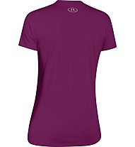 Under Armour Damen T-Shirt mit V-Ausschnitt UA Tech, Aubergine