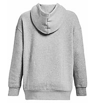 Under Armour Essential Icon Fleece Oversized W - felpa con cappuccio - donna, Grey