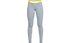 Under Armour Favourite Leggings - pantaloni fitness - donna, Grey/Yellow