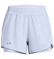 Under Armour Fly By 2-in-1 - pantaloni corti running - donna, Light Blue