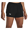 Under Armour Fly By 2.0 2-in-1 - pantaloni corti running - donna, Black