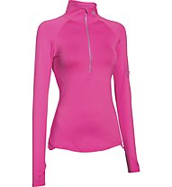 Under Armour UA Fly Fast 1/2 Zip maglia running donna, Rebel Pink