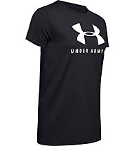 Under Armour Graphic Sportstyle C. Crew - T-shirt fitness - donna, Black