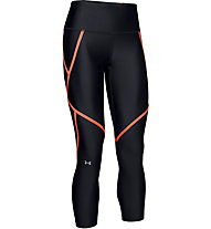 Under Armour HeatGear® Armour Edgelit Ankle Crop - pantaloni fitness - donna, Black/Orange