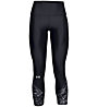 Under Armour HeatGear® Armour Printed 7/8 - pantaloni fitness - donna, Black
